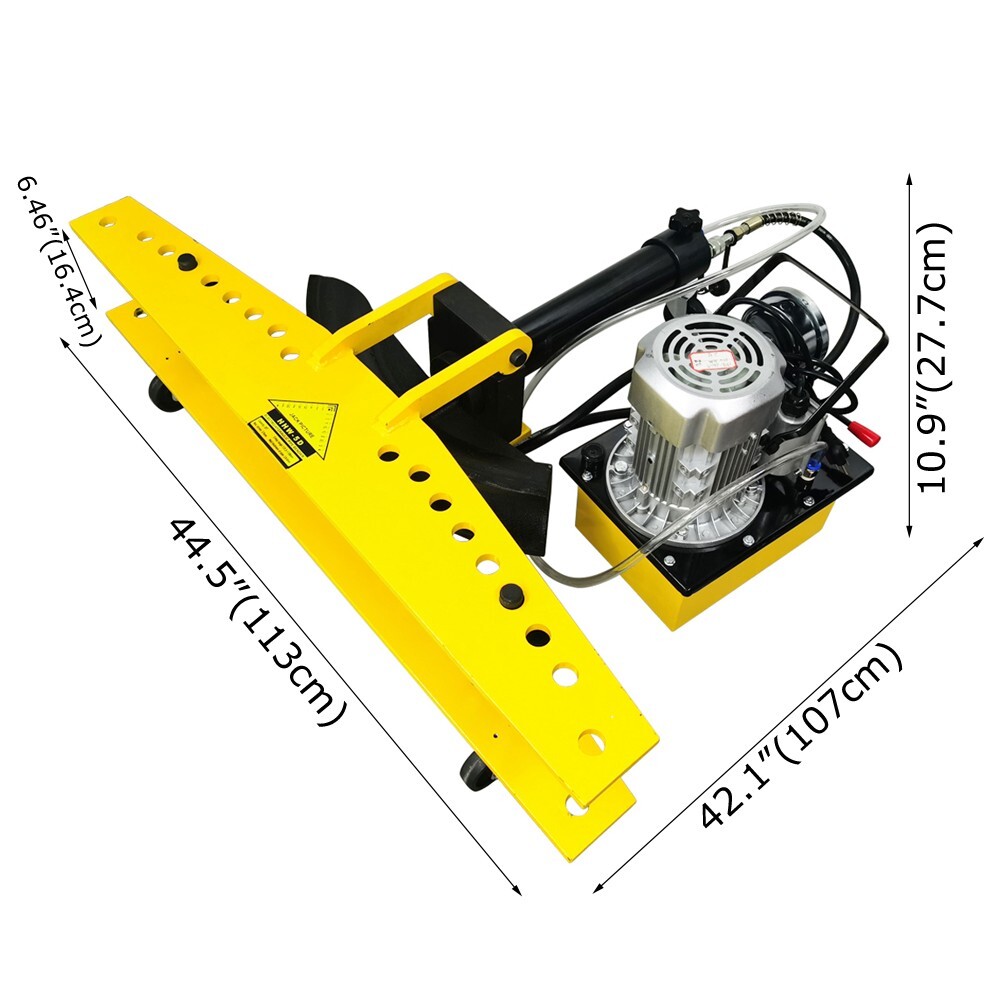 110V Split Type Electric-hydraulic Round & Square Pipe Bending Machine 10*Dies