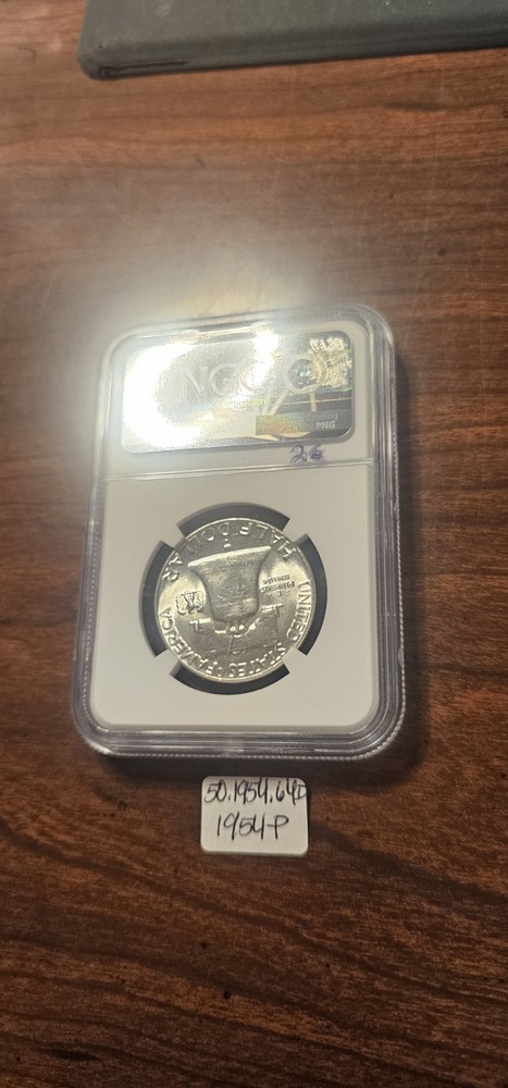 1954-P Franklin Half Dollars NGC MS64 Brilliant Uncirculated