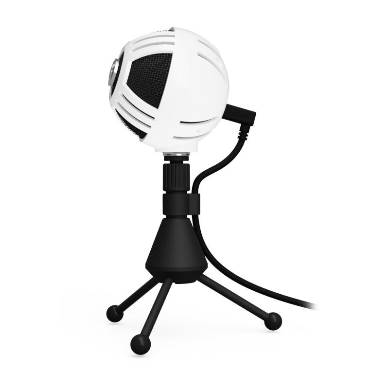 Arozzi Sphere Black, White Tabletop Microphone