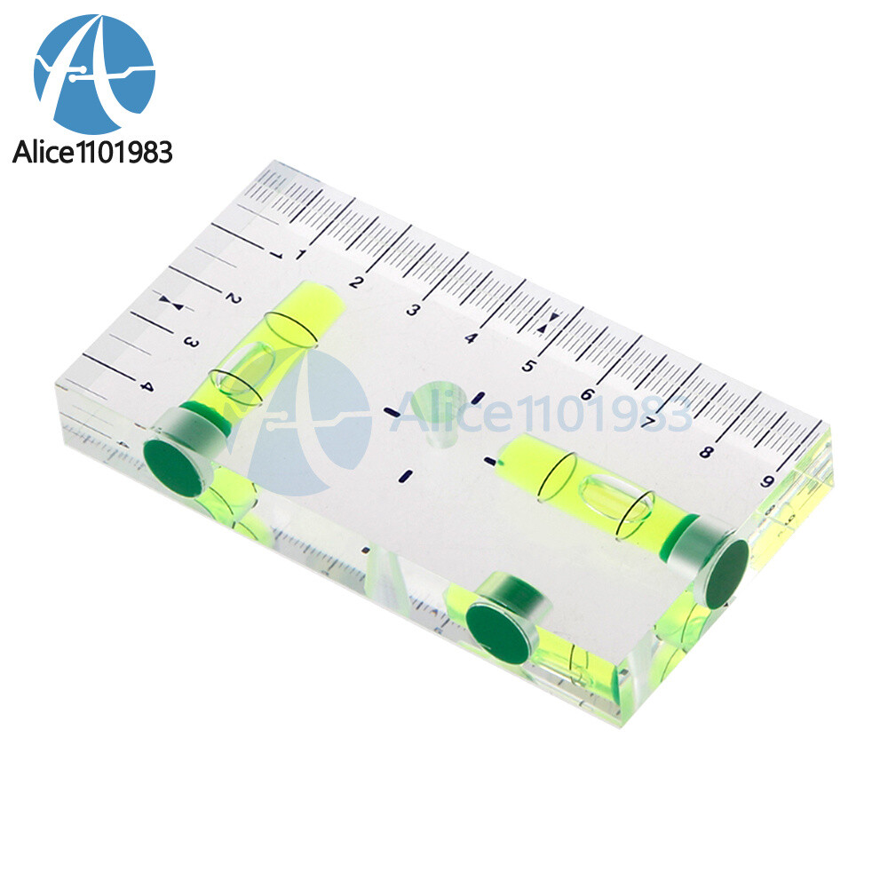 Mini Level High Precision Transparent Two Direction Magnetic Level Bubble Scale