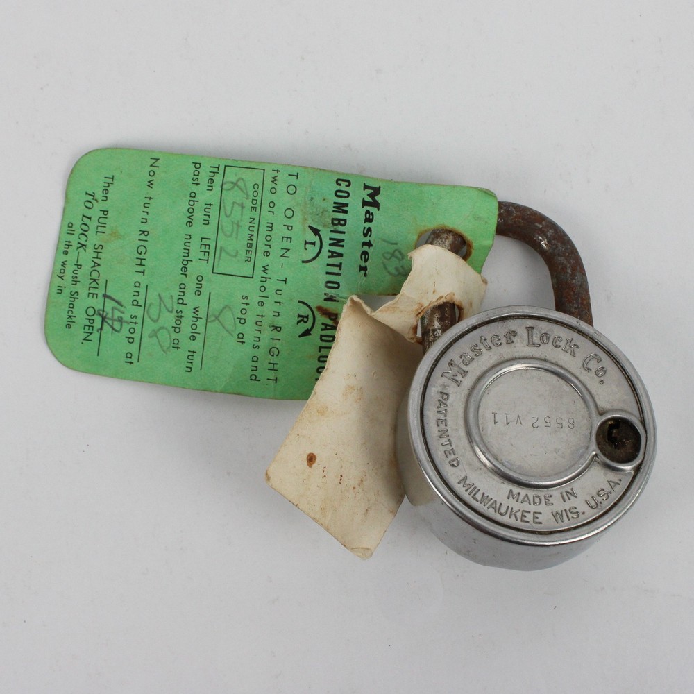 VTG Master Lock Co. Padlock with Combination FLAWED
