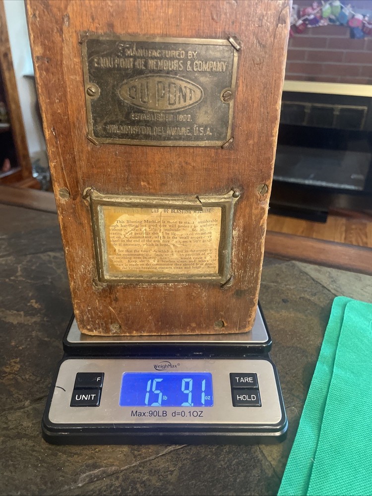 ANTIQUE ''DU PONT'' BLASTING MACHINE NO. 2