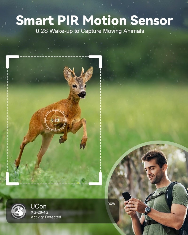 Advanced 4G Trail Camera with No Glow Night Vision & Flexible Storage