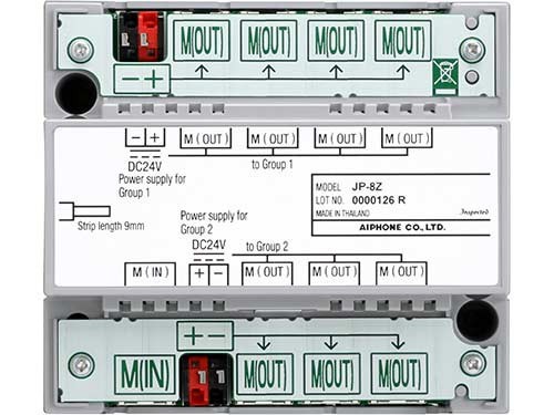 Aiphone JP-8Z Distribution Amplifier Adaptor for Video Sub Master Stations