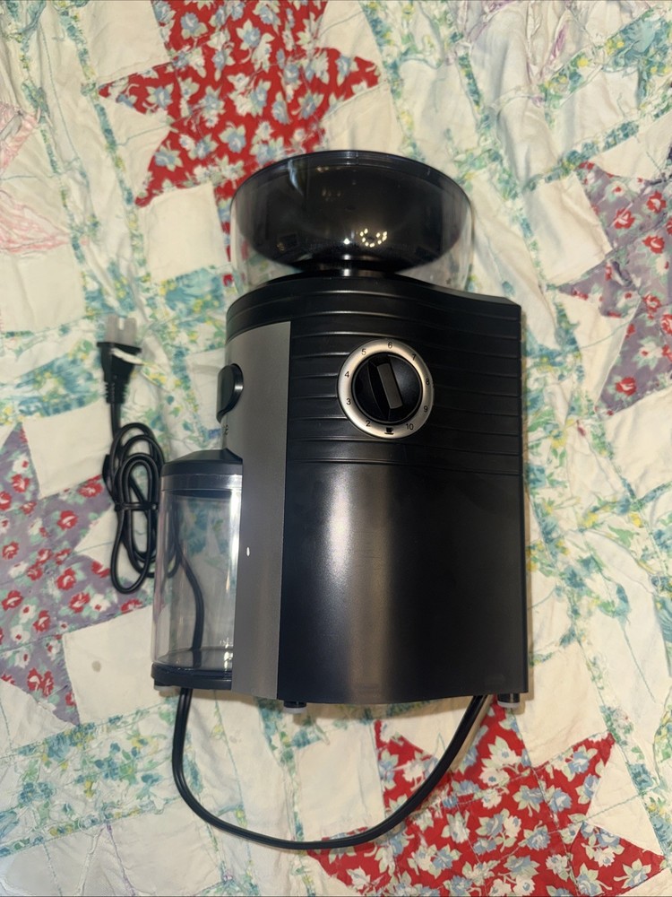 Espressione Professional Conical Burr Coffee Grinder Black/Silver, MEC-5198
