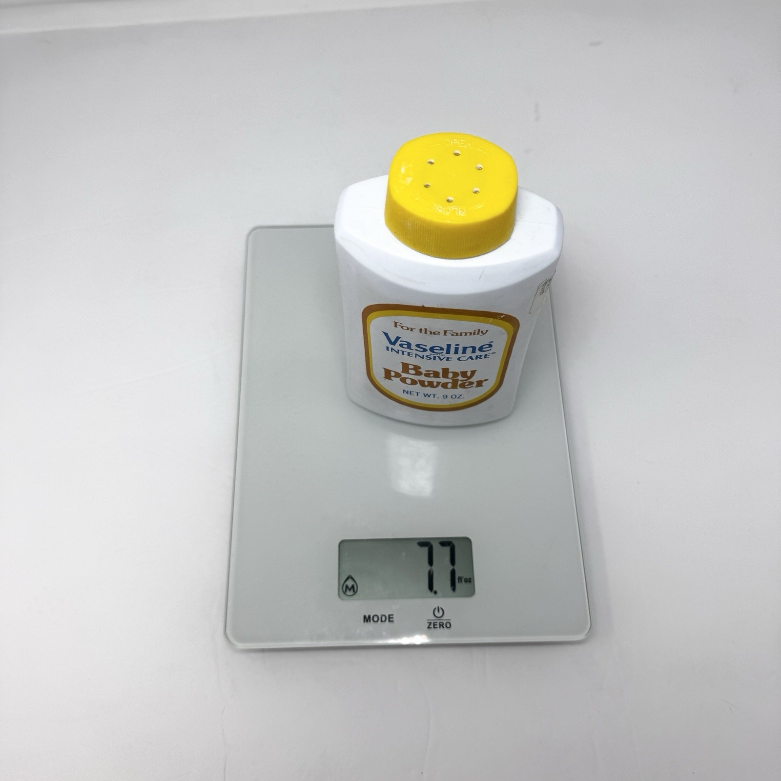 Vintage Vaseline Intensive Care Baby Powder 9 oz Talc Movie Prop 75% Full