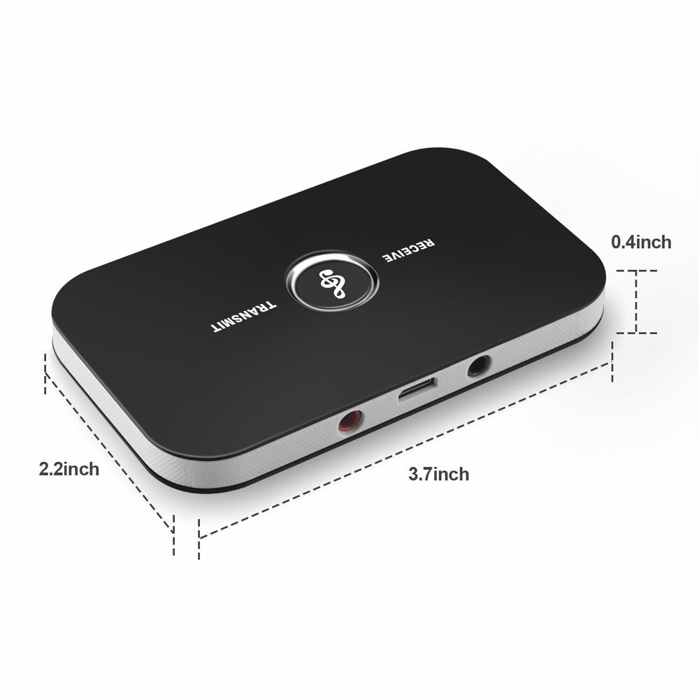 2 Long Range Bluetooth Transmitter Receiver For TV Home Car Stereo Audio Adapter