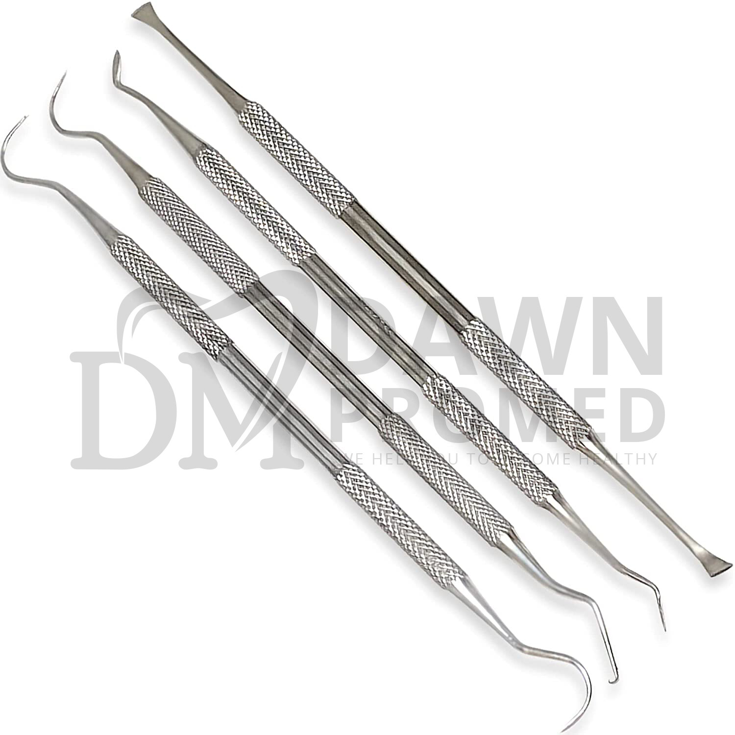 6 Pcs Dental Pick Hygiene Tool Set Tooth Scraper Plaque Tartar Remover Gum Floss