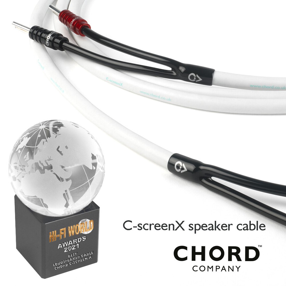 Chord C-ScreenX Speaker Cable a Pair Terminated