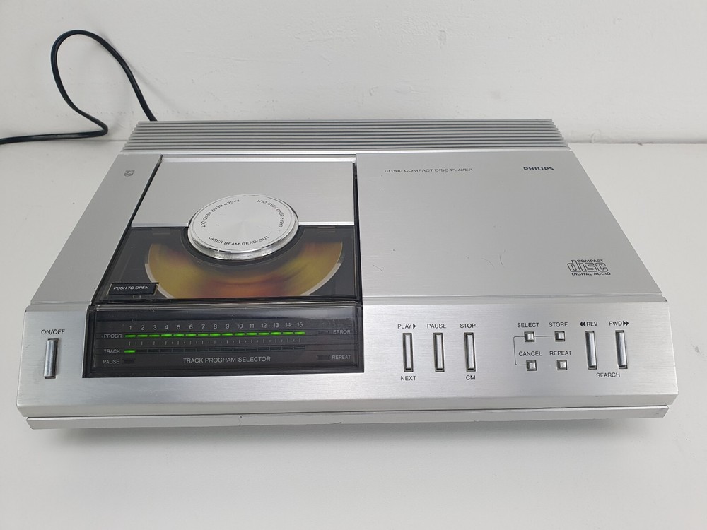 Philips CD100 CD player - Made in Holland- Serviced/recapped