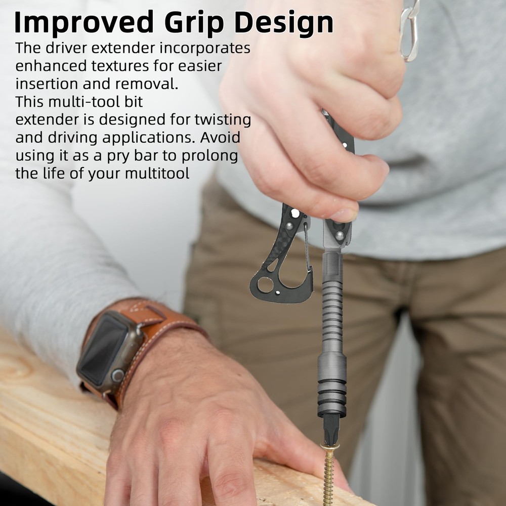 2Pack Calvana Multitool Bit Driver Extender, Ratchet Driver, Addon Accessory ...