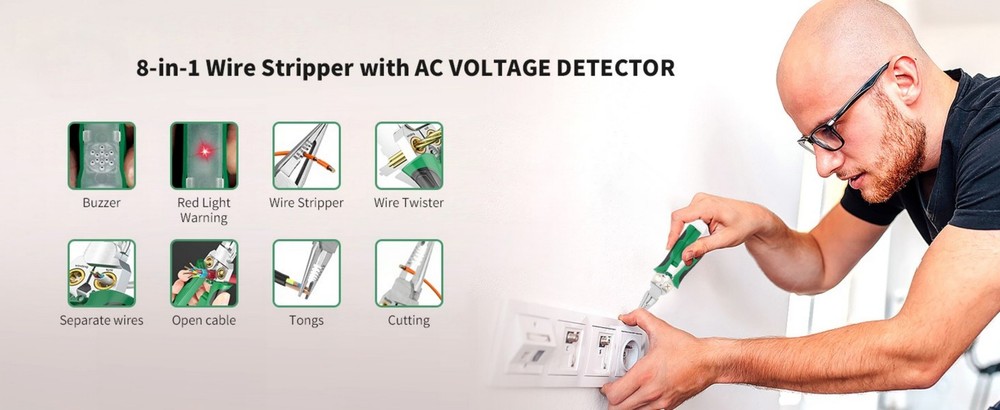 Electrical Wire Tool Set 25mm² Capacity Crimping & Twisting Function