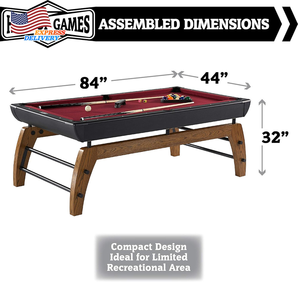 Billiard Tables Pool Tables w/Preassembled Playfields & Billiard Accessory Set