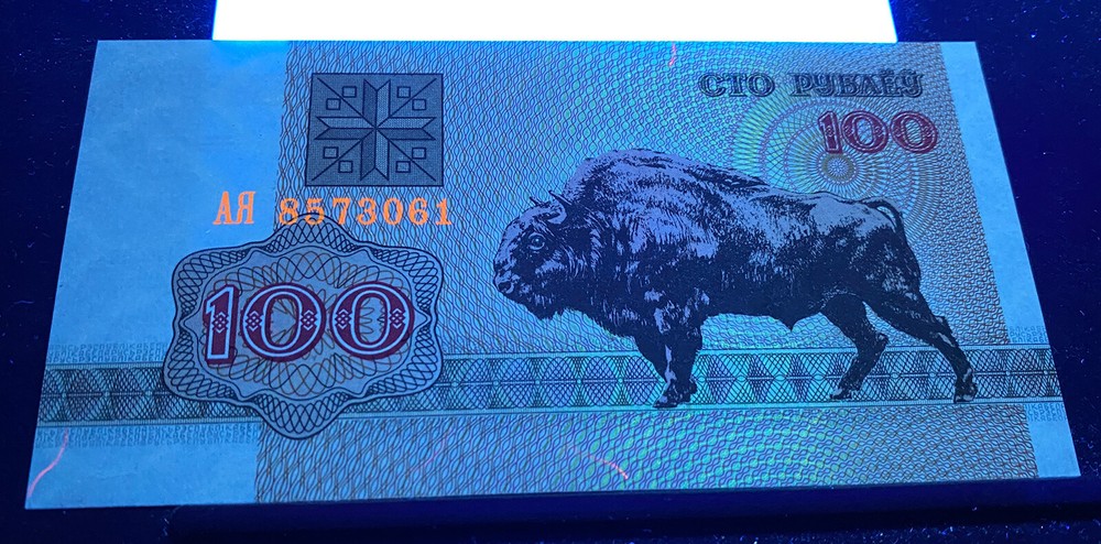 BELARUS 100 Rubles X 100 PCS 1992 P-8 Bison Bundle UNC Uncirculated