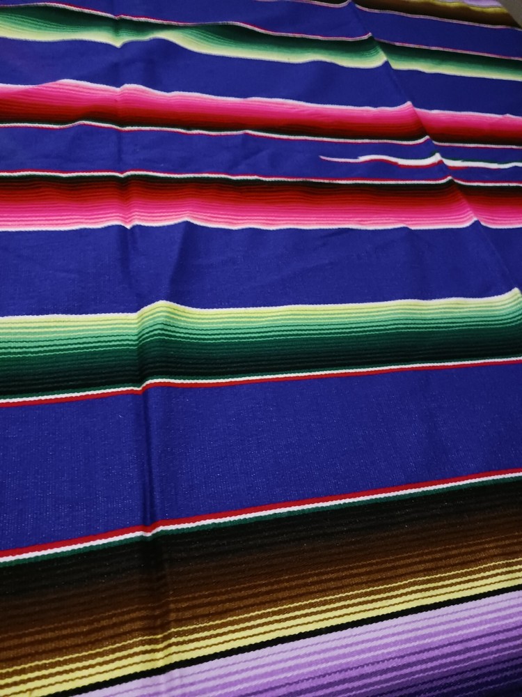 Foladable Sarape Multicolor Picnic Blanket Table Cloth