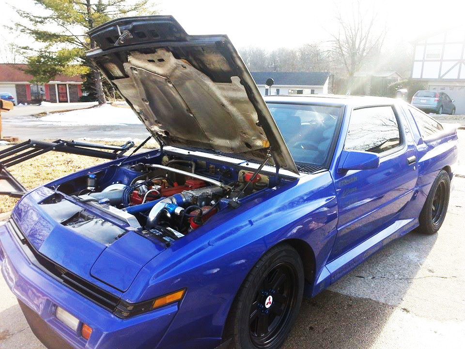 Mitsubishi Starion Conquest Hood Strut Kit Hood Prop Elimination- by Motocam