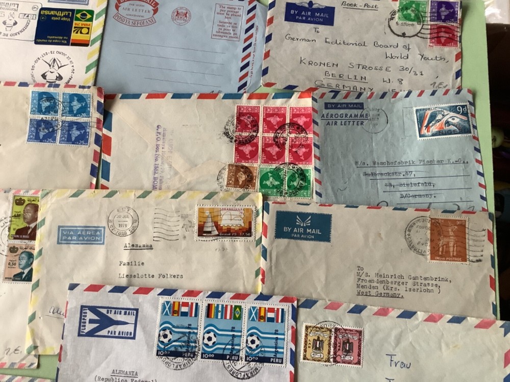 Airmail worldwide covers 29 items Ref A1876
