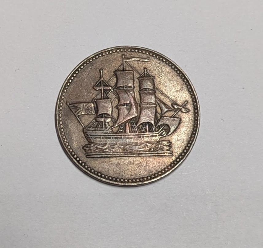 Canada Ships Colonies & Commerce 1/2 Penny Token