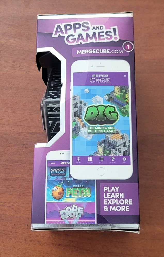 MERGE CUBE AR VR (Augmented Reality / Virtual Reality) Interactive Hologram
