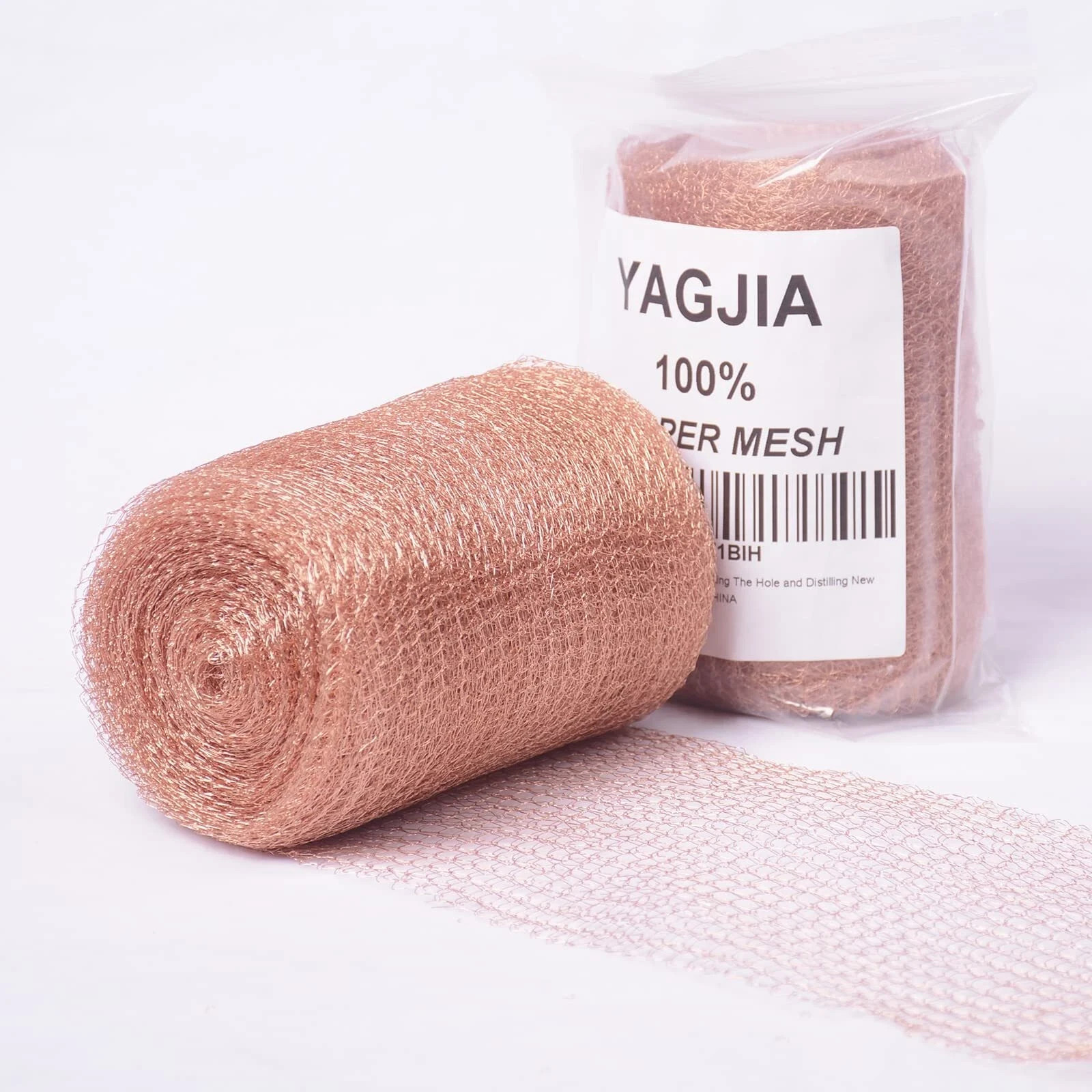 5” x 32 ft 100% Pure Copper Mesh for Distilling Knitted Copper Mesh Roll Do..