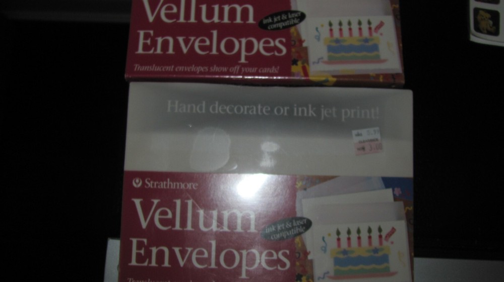 Strathmore Translucent Vellum ENVELOPES X2 PACKAGES ~20 IN TOTAL