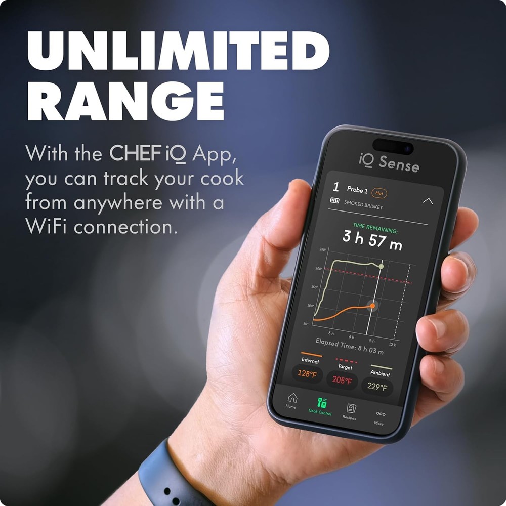 CHEF iQ Wireless Meat Thermometer 4 Probes