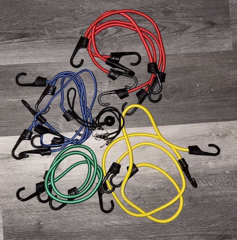 Assorted Length Elastic Stretch Cords 18-Piece