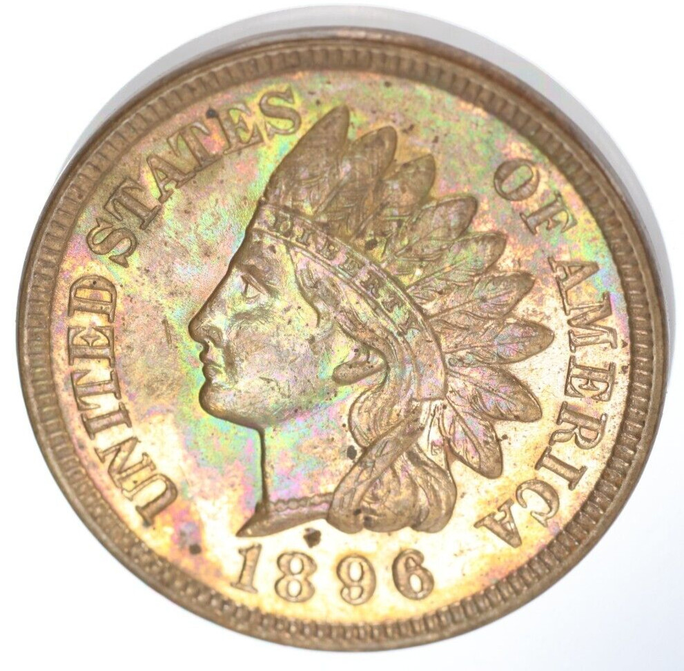 1896 Indian Head Cent 1c.