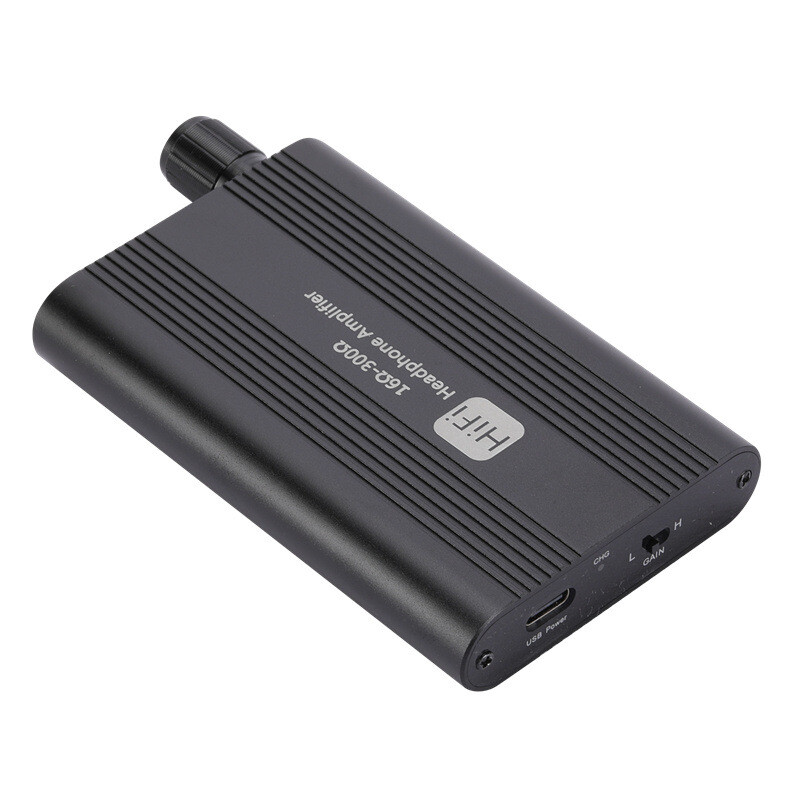 Portable HiFi Headphone Amplifier Amp 3.5mm Headset Amplifier Two-Stage GAIN