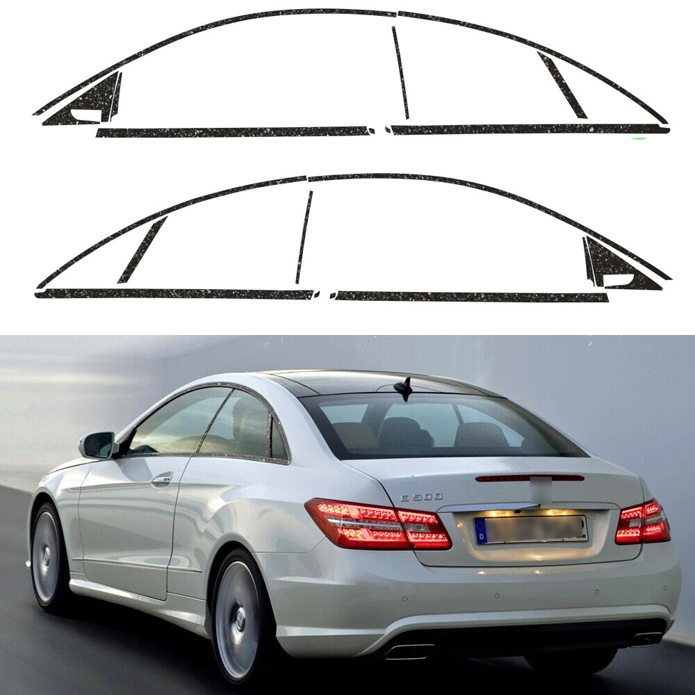 Chrome Delete Blackout Overlay For Benz E Class C207 2009-2016 Window Trim