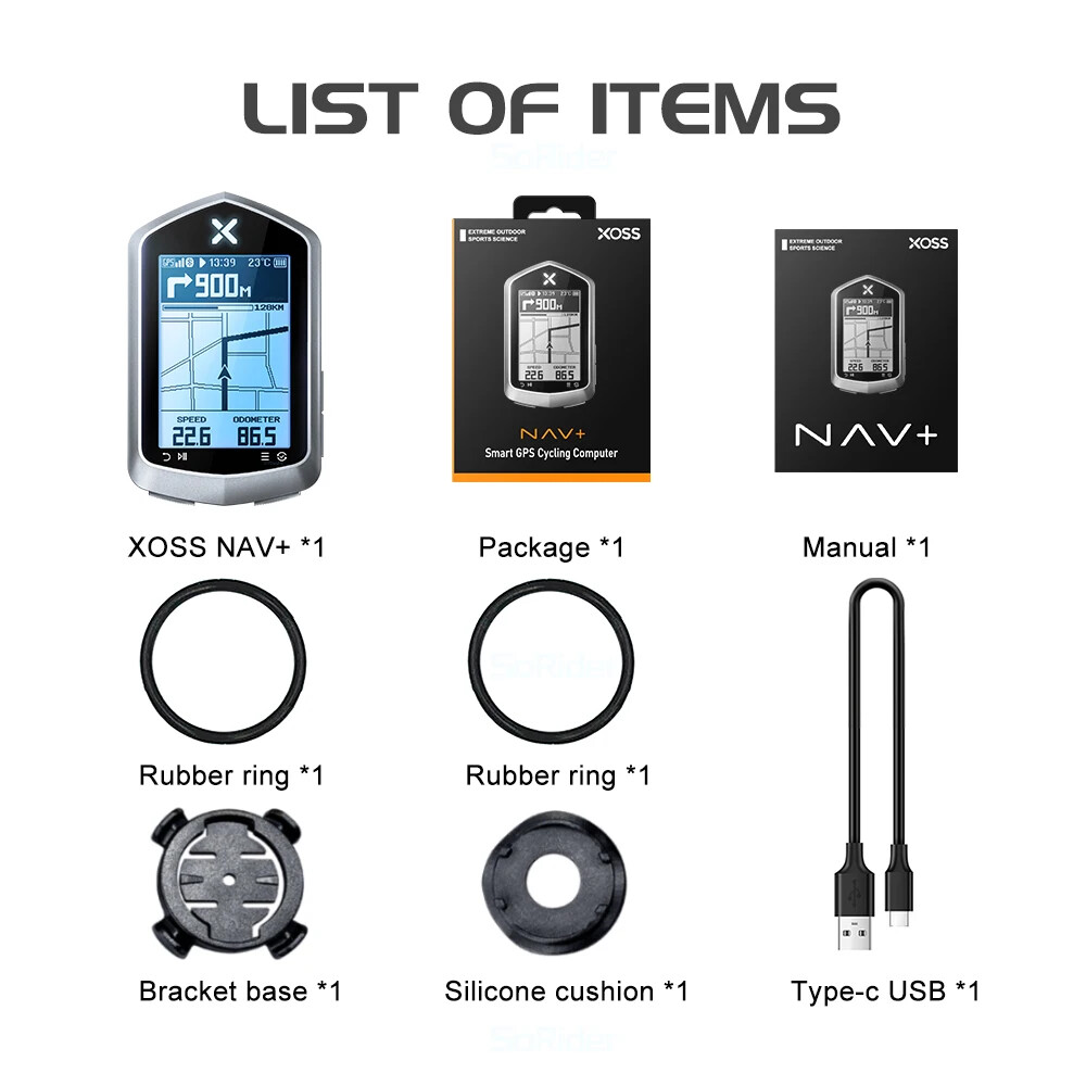 Bike Computer GPS Bicycle Map Route Navigation MTB Wireless Speedometer Odometer