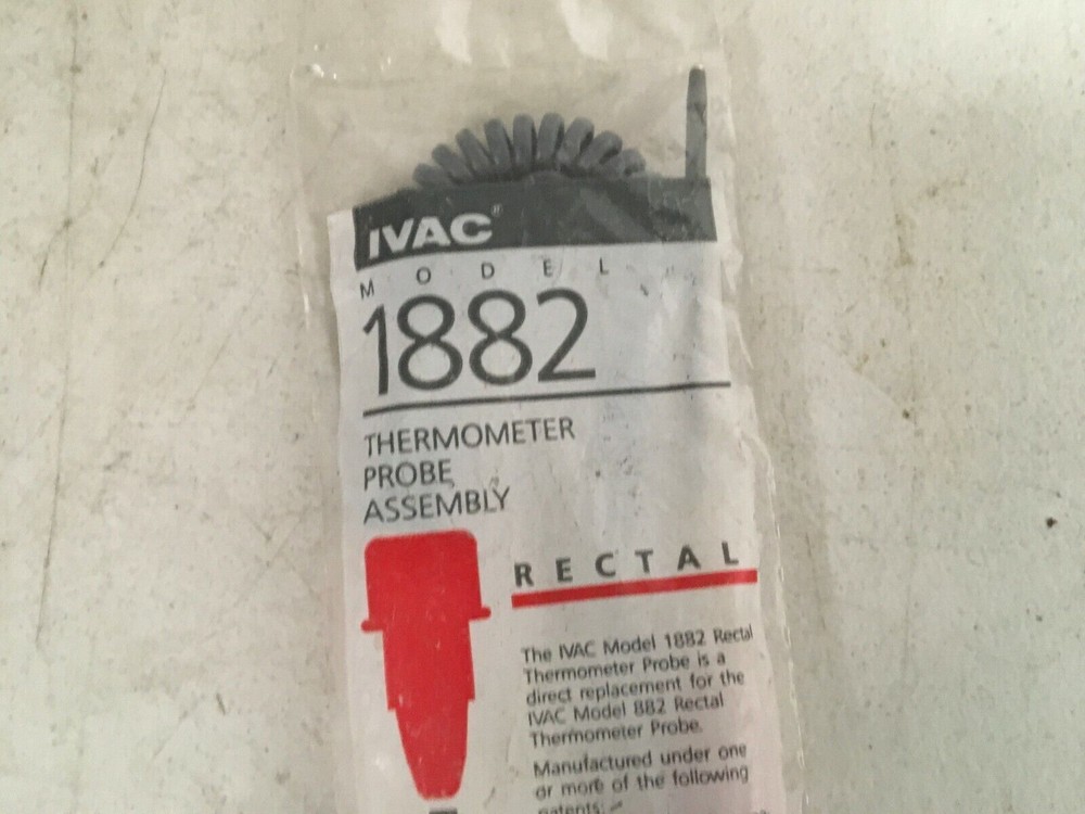 IVAC Model 1882 Rectal Thermometer Probe Assembly REPLACEMENT FOR 882