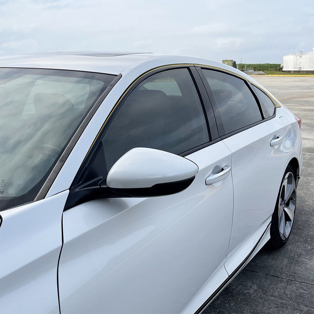6x Chrome Delete Blackout Window Trims For Honda Accord 2018-2020 - Glossy Black