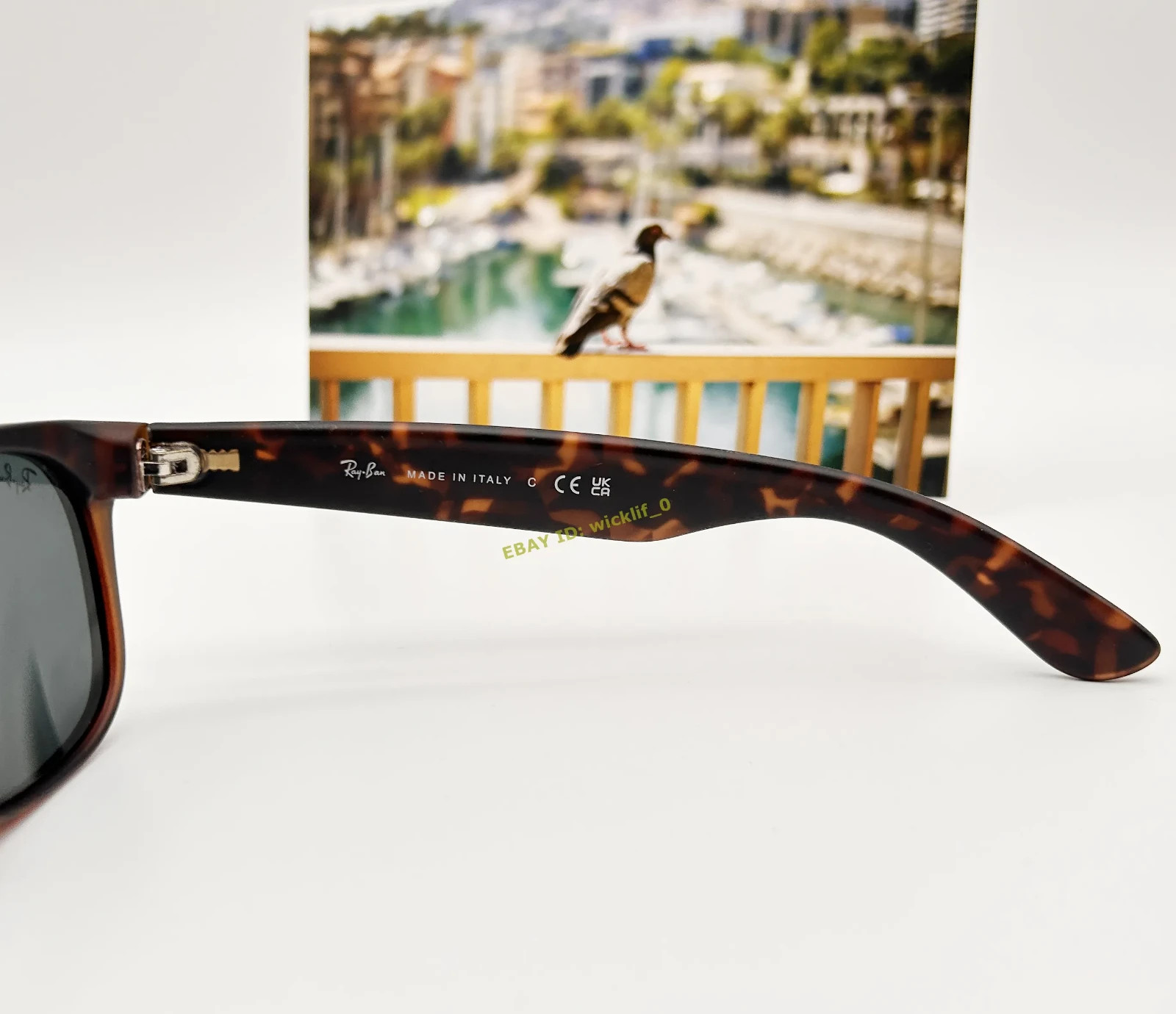 Ray-Ban RB2132 New Wayfarer 865/B1 55mm Matte Havana Sunglasses Dark Grey Lens