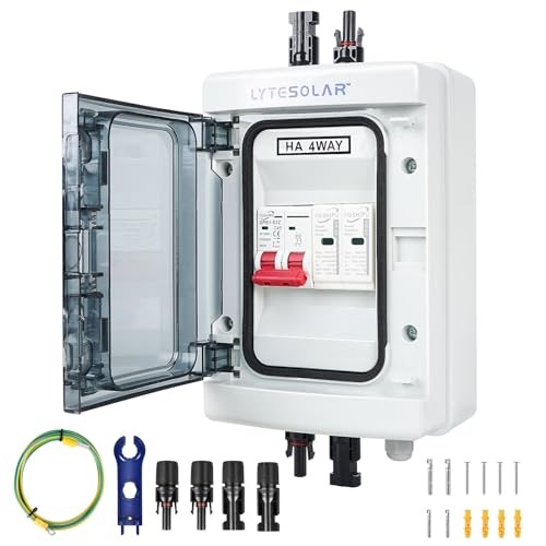 1 String 1000V Solar Disconnect Switch PV Combiner Box, 1 String 40A/DC 1000V