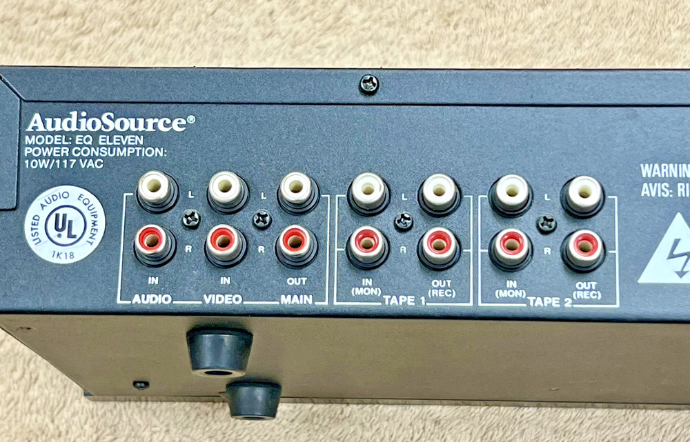 Vintage AUDIOSOURCE EQ Eleven Stereo Graphic Equalizer Spectrum Analyzer