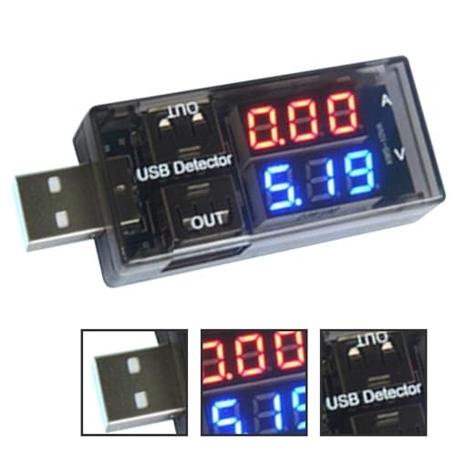 USB Power Meter, 3-9V 0-5A Voltage Tester Multimeter, LCD Digital Multimeter