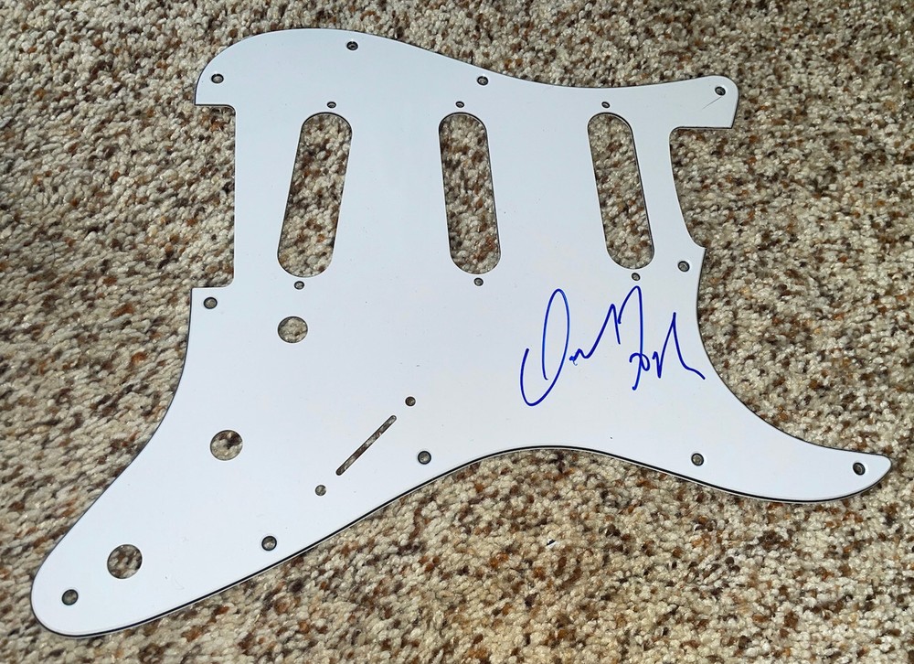 David Foster signed Guitar Pickguard