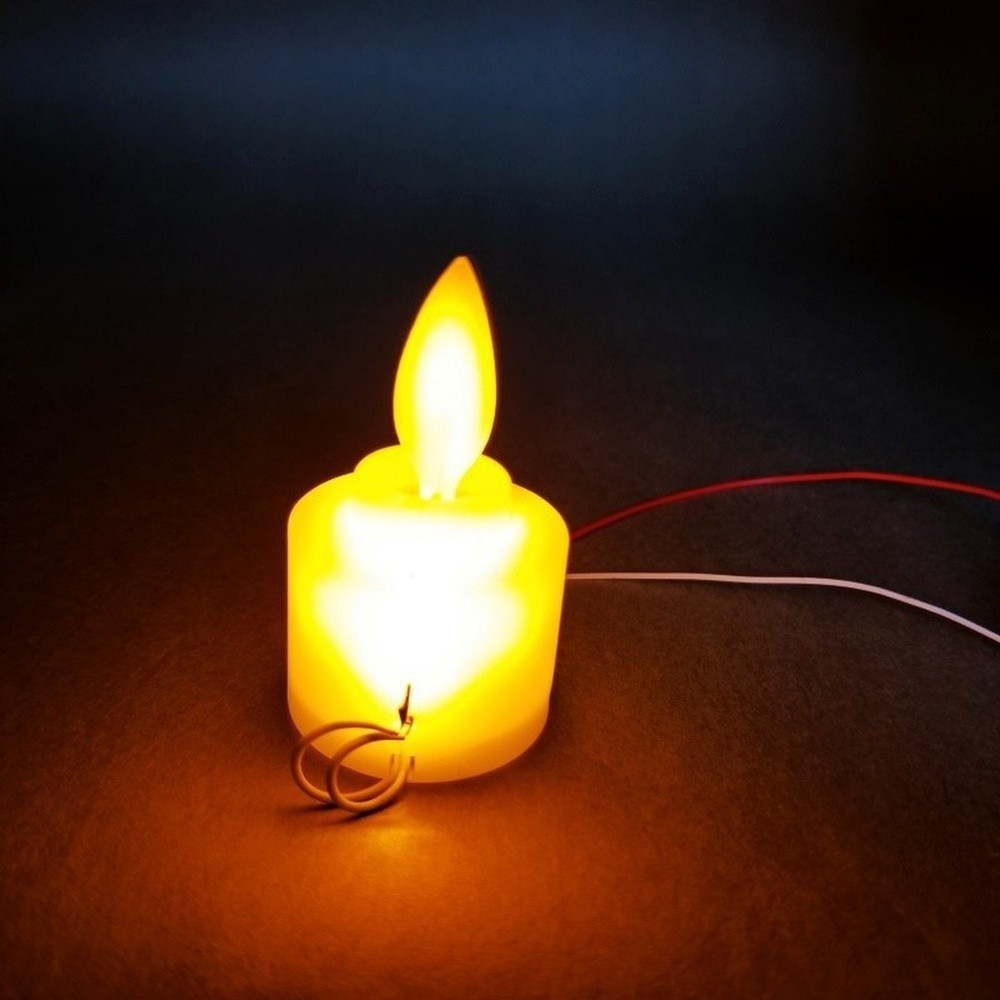3pcs Flickering Flame Candle PCB Board for DIY Projects Compatible 3.2V 3.7V 5V