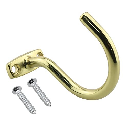 Snooker Billiard Table Solid Brass Board Cue Hook (with 2 Mounting Screws)