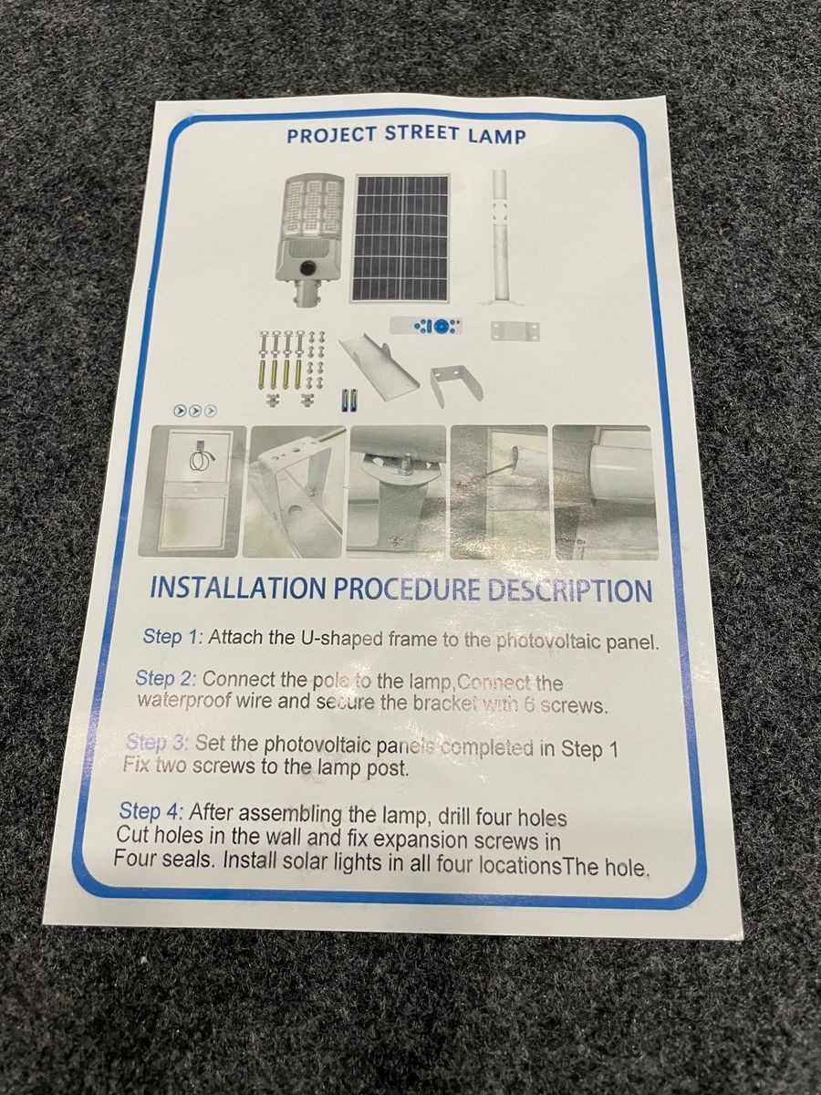 HWHDJ 5000W Solar Street Light with Remote *