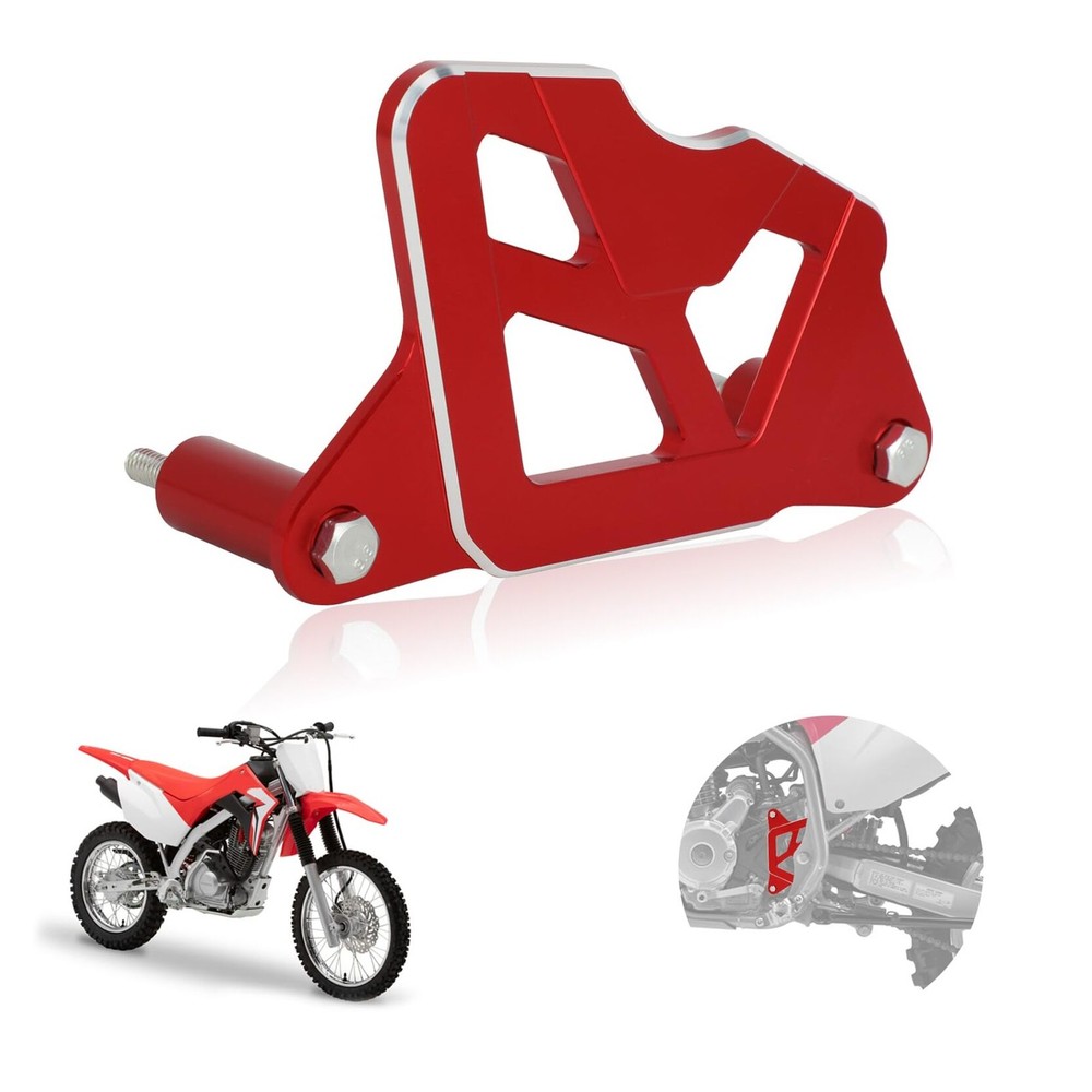 Red CNC CRF125F Motorcycle Case Protector Sprocket Cover - Engine Chain Guard