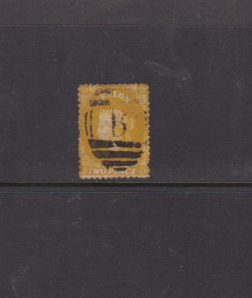 Ceylon 1867 2d Bistre Used SG64b