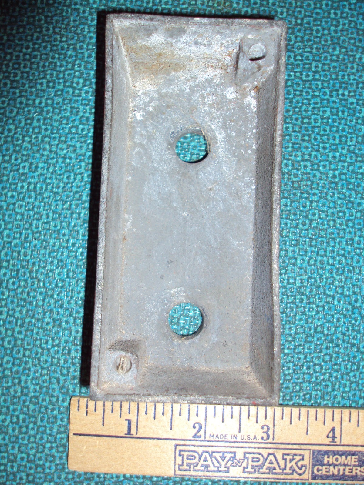 Vintage Elevator Button Case, Red Metal Box, Marked UP DOWN and Holes for Button