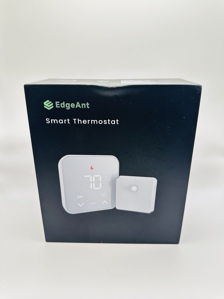 EdgeAnt Smart Thermostat C-Wire Required Programmable Alexa & Google - White
