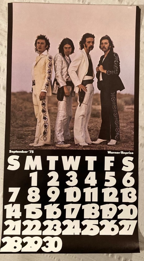 Foghat  1975 Calendar Page Mini Poster