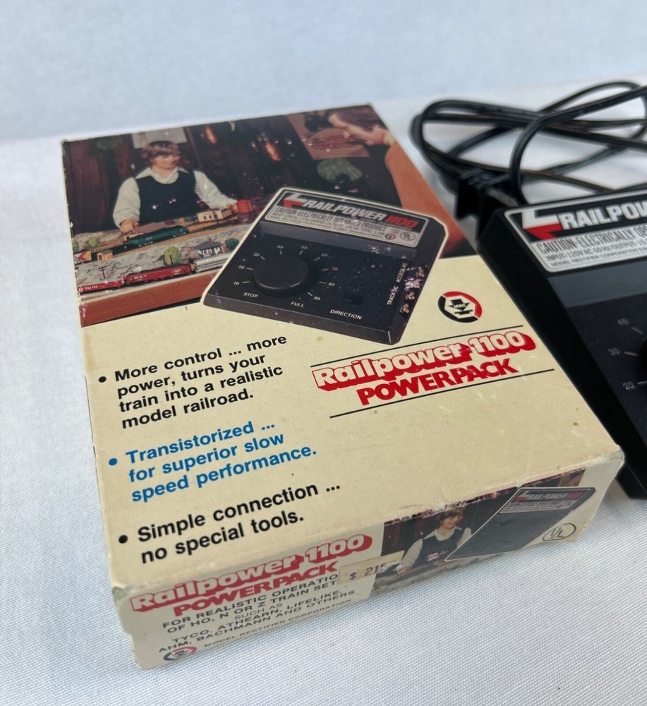 Railpower 1100 Model Train Powerpack With Directional Control Full Speed Dial