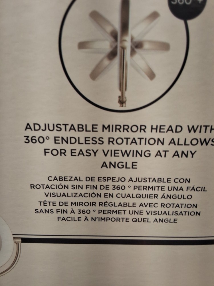 Illuminated Vanity Mirror With LED Lights In Box Used Lightly