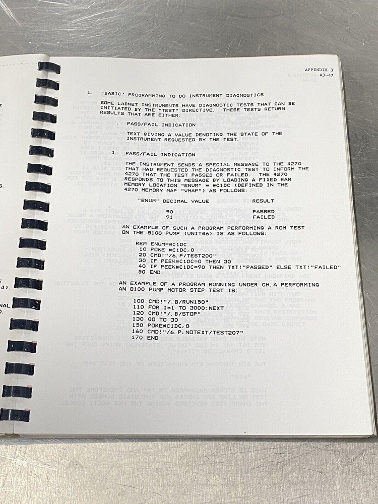 Varian 4270 Integrator - Users Guide / Instructions Manual