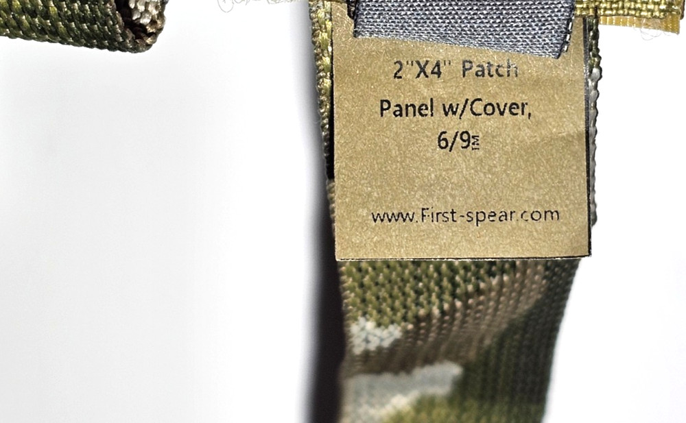 FirstSpear 2x4 ID patch panel w/ Cover 6/9 MOLLE Multicam loop field cell tag